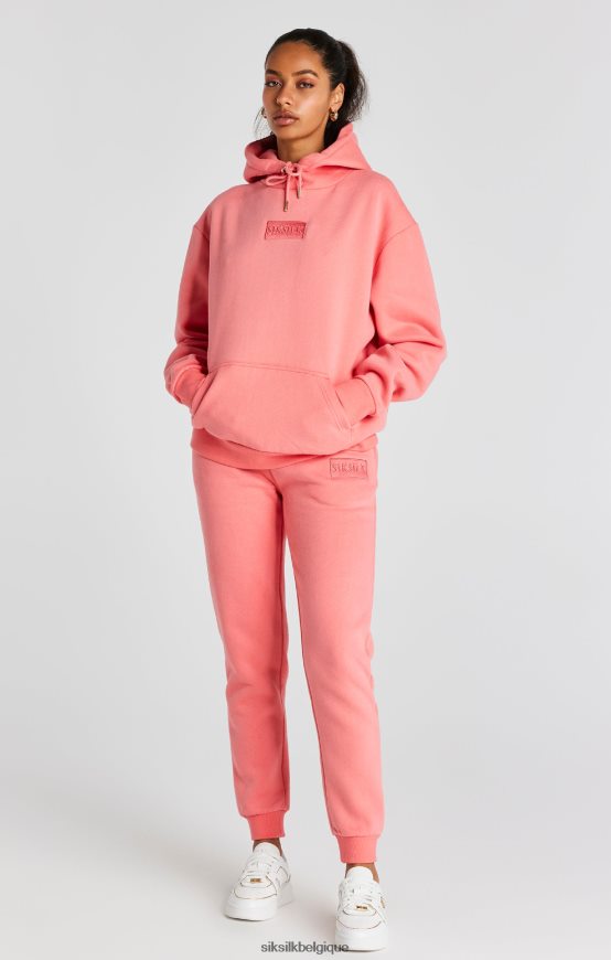 sweat à capuche oversize corail vêtements femmes SikSilk AS2ZD108