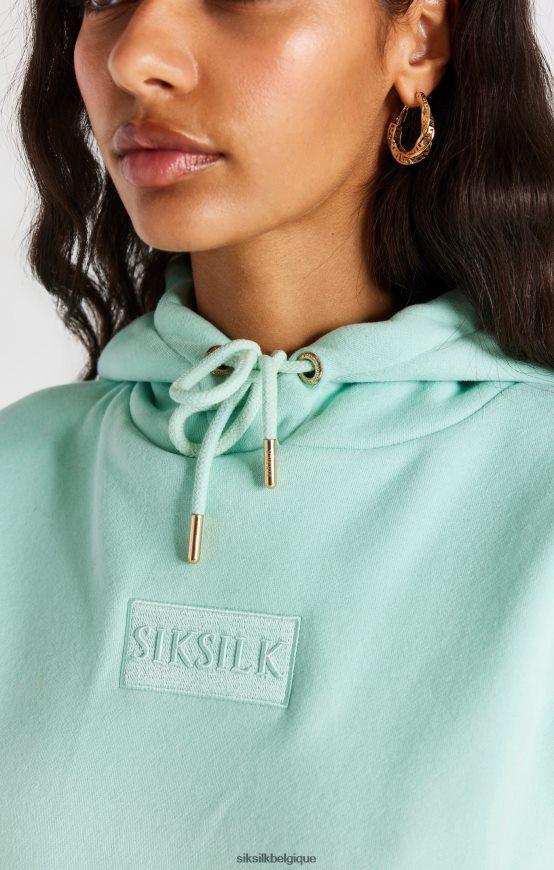 sweat à capuche oversize de luxe menthe vêtements femmes SikSilk AS2ZD164