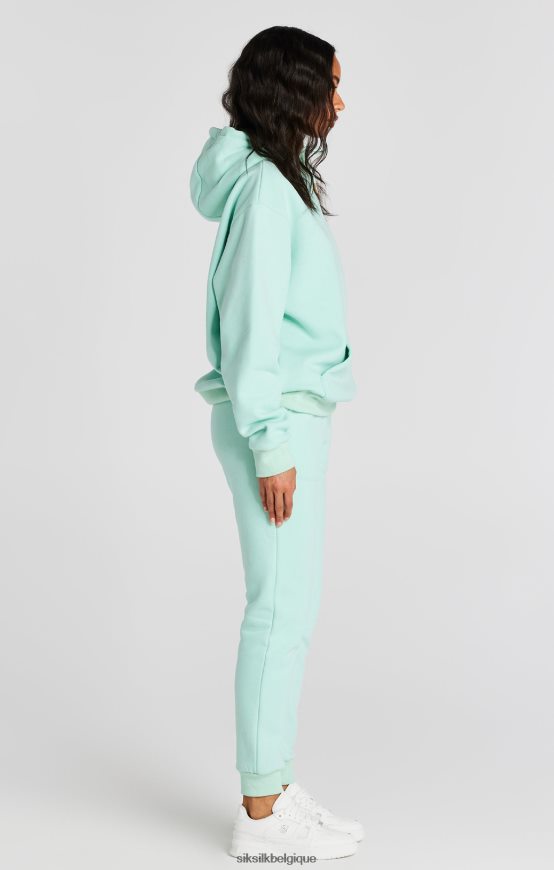 sweat à capuche oversize de luxe menthe vêtements femmes SikSilk AS2ZD164