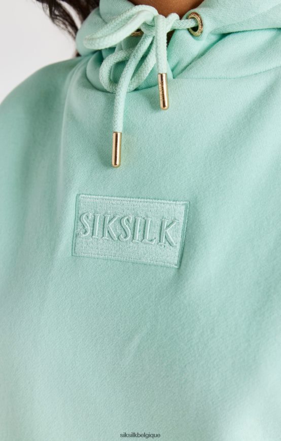 sweat à capuche oversize de luxe menthe vêtements femmes SikSilk AS2ZD164