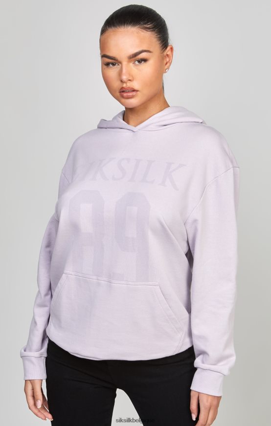 sweat à capuche oversize violet 89 vêtements femmes SikSilk AS2ZD115