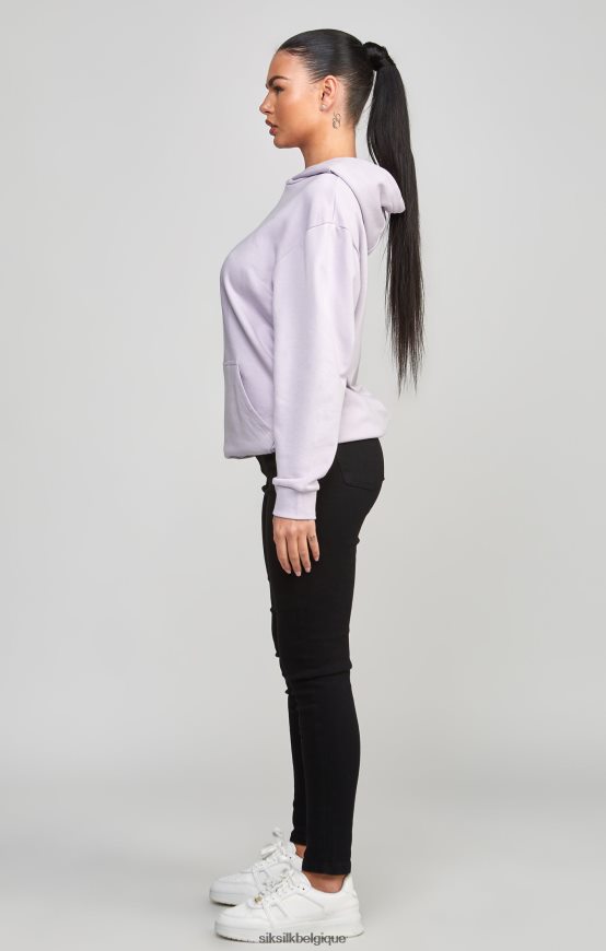 sweat à capuche oversize violet 89 vêtements femmes SikSilk AS2ZD115
