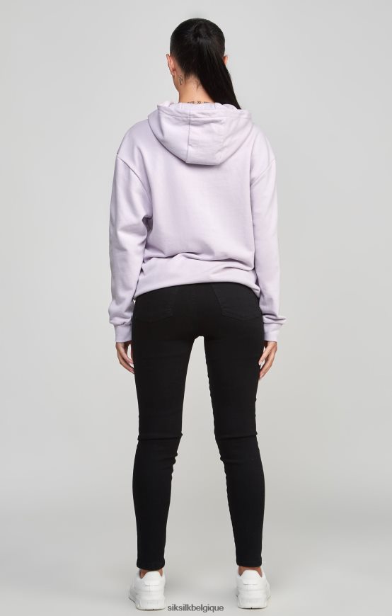 sweat à capuche oversize violet 89 vêtements femmes SikSilk AS2ZD115