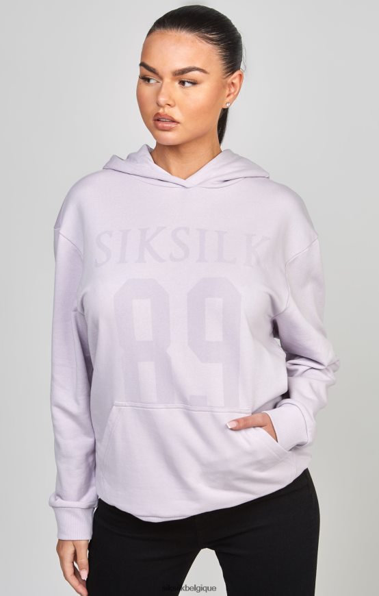 sweat à capuche oversize violet 89 vêtements femmes SikSilk AS2ZD115