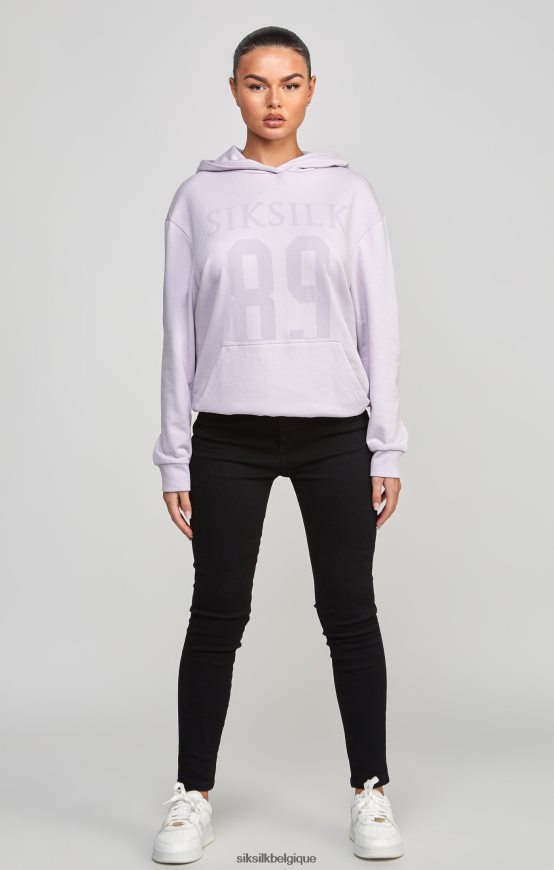 sweat à capuche oversize violet 89 vêtements femmes SikSilk AS2ZD115