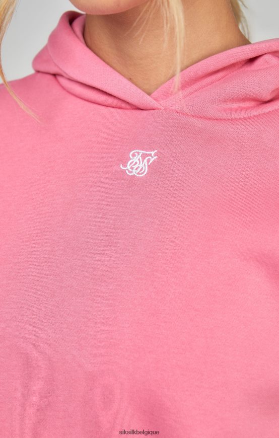 sweat à capuche rose essentiel vêtements femmes SikSilk AS2ZD104