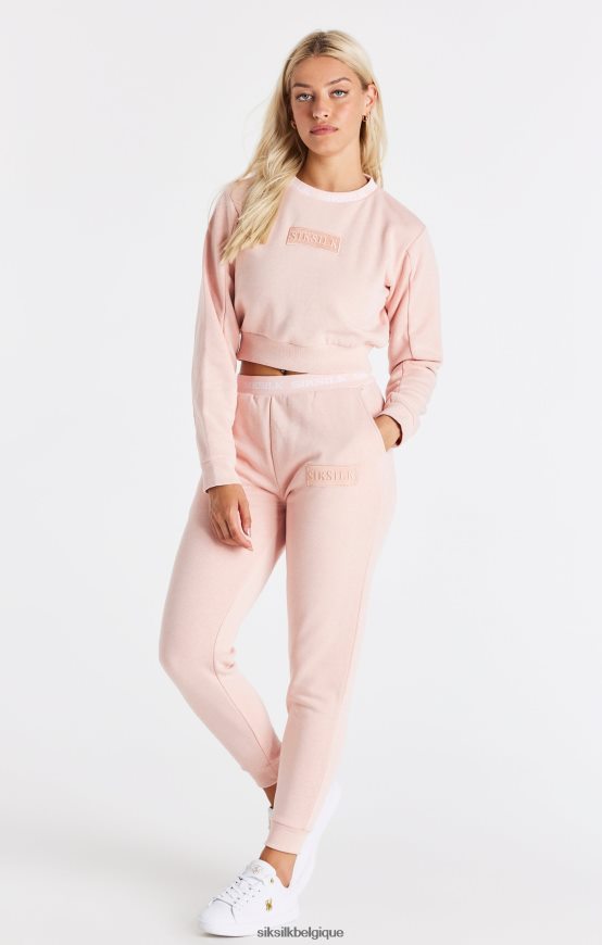 sweat court rose vêtements femmes SikSilk AS2ZD91