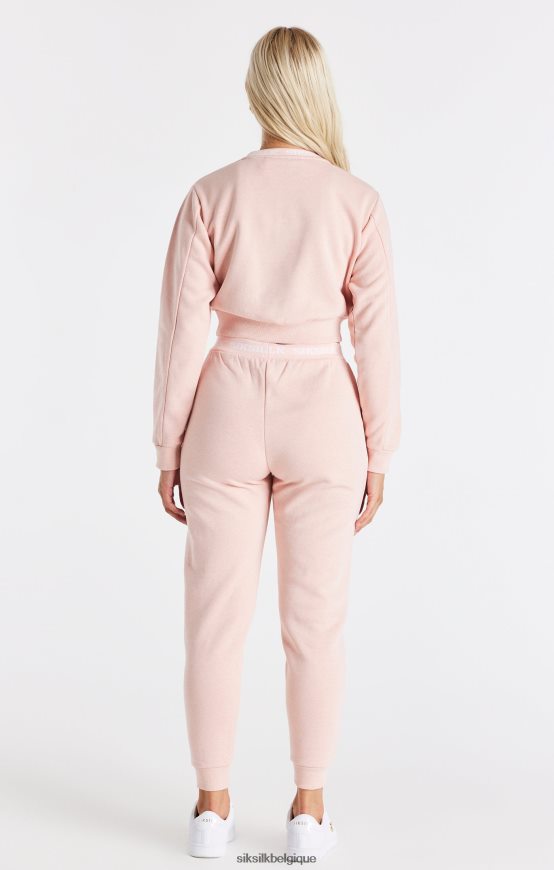 sweat court rose vêtements femmes SikSilk AS2ZD91
