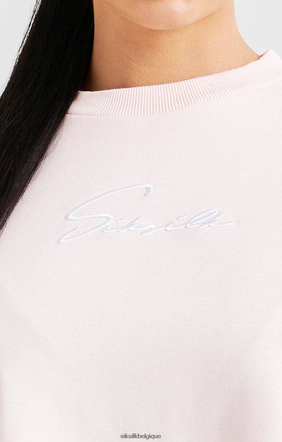 sweat signature rose vêtements femmes SikSilk AS2ZD83