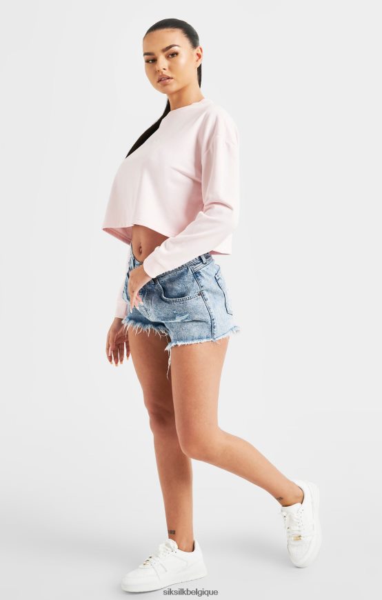 sweat signature rose vêtements femmes SikSilk AS2ZD83