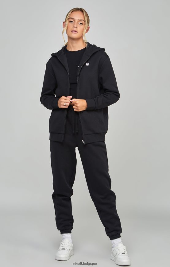 zip essentiel noir vêtements femmes SikSilk AS2ZD100