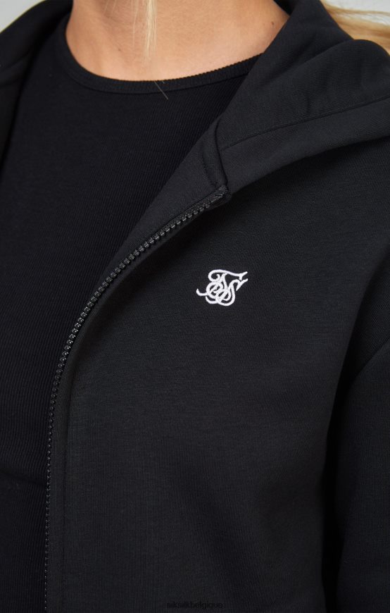 zip essentiel noir vêtements femmes SikSilk AS2ZD100