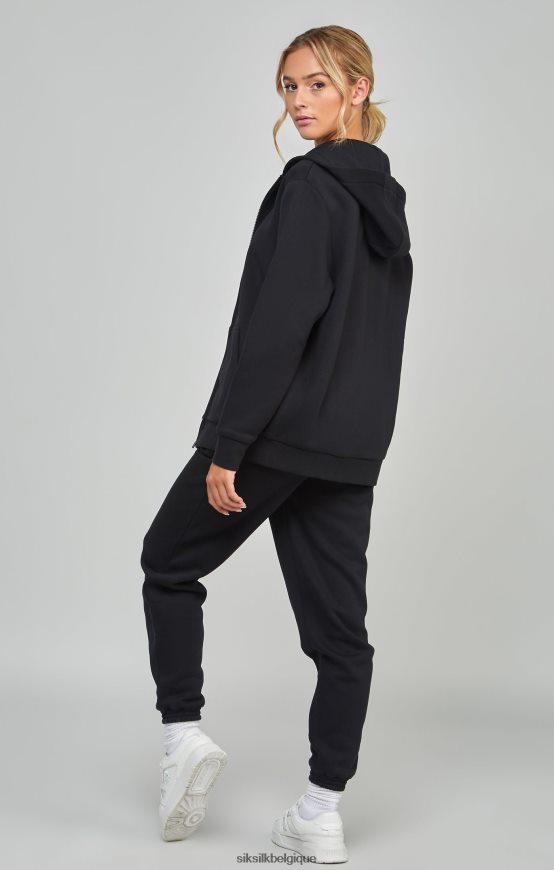 zip essentiel noir vêtements femmes SikSilk AS2ZD100