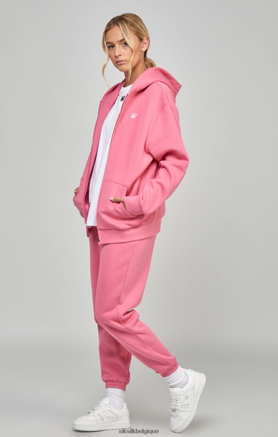 zip essentiel rose vêtements femmes SikSilk AS2ZD102