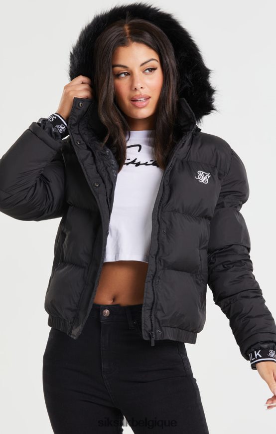 parka courte - noir vêtements femmes SikSilk AS2ZD140