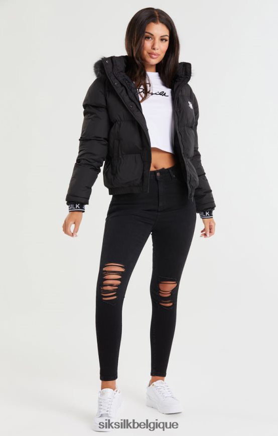 parka courte - noir vêtements femmes SikSilk AS2ZD140