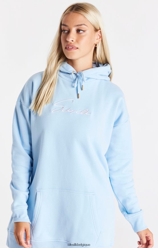robe à capuche signature essentials - bleu vêtements femmes SikSilk AS2ZD148
