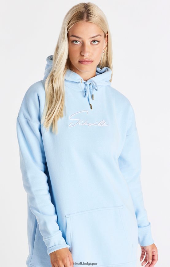 robe à capuche signature essentials - bleu vêtements femmes SikSilk AS2ZD148