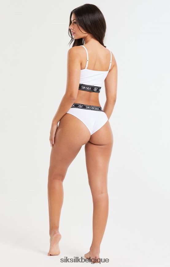 bralette à bretelles blanches vêtements femmes SikSilk AS2ZD219