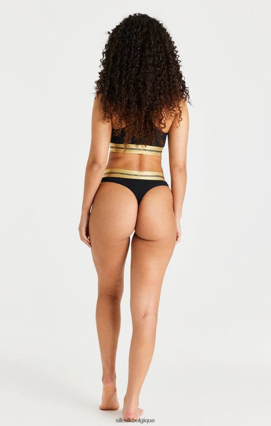 bralette noire à dos nageur vêtements femmes SikSilk AS2ZD207