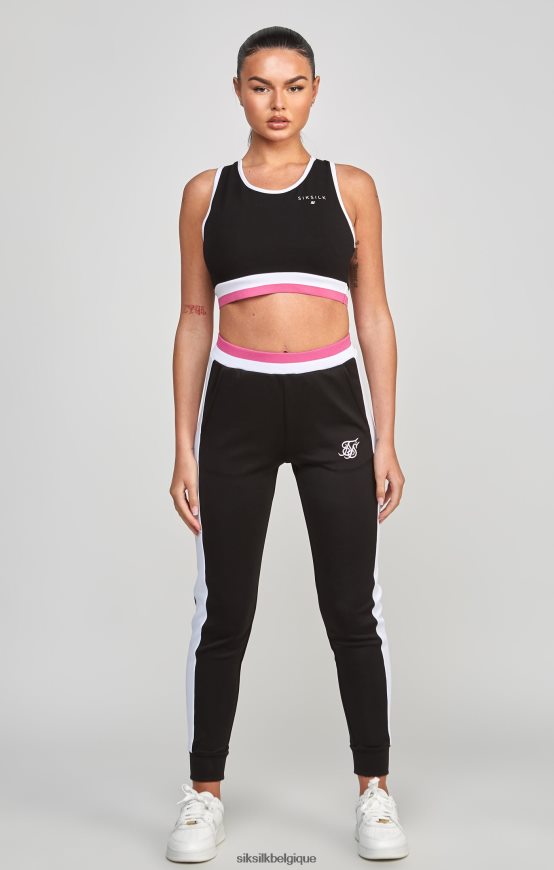 bralette rétro noire vêtements femmes SikSilk AS2ZD205