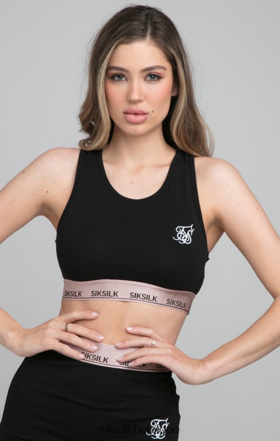 bralette rosée - noir vêtements femmes SikSilk AS2ZD209