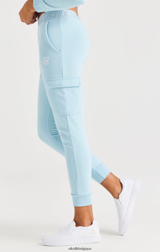pantalon cargo à bande - bleu vêtements filles SikSilk AS2ZD352