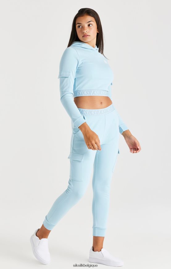 pantalon cargo à bande - bleu vêtements filles SikSilk AS2ZD352