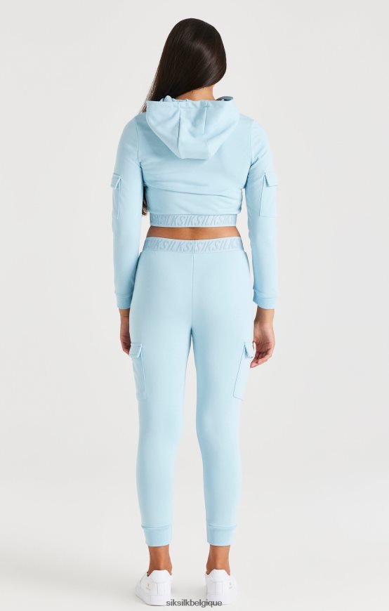 pantalon cargo à bande - bleu vêtements filles SikSilk AS2ZD352