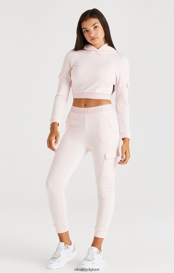 pantalon cargo à bande - rose vêtements filles SikSilk AS2ZD351