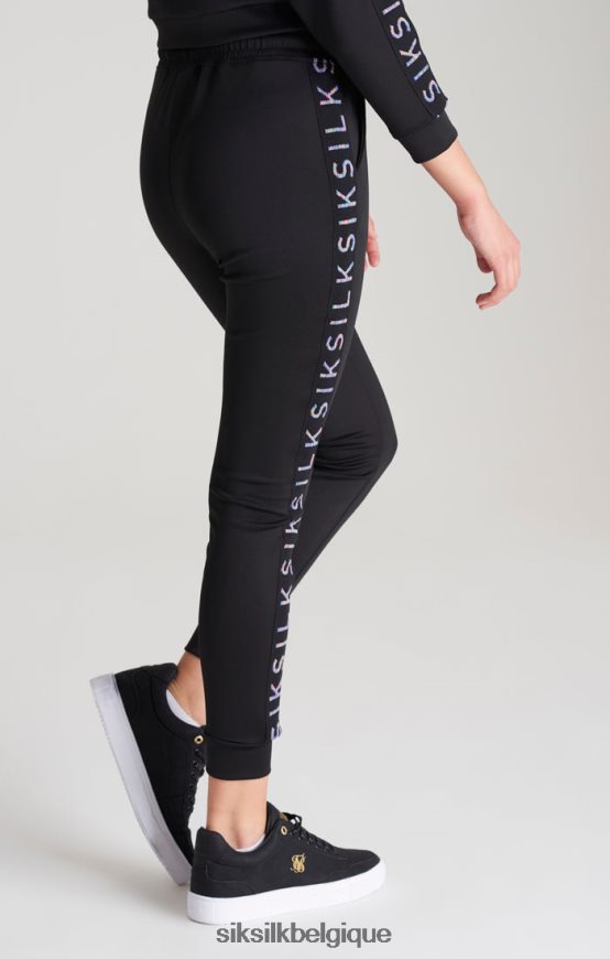 pantalon de survêtement noir à bande vêtements filles SikSilk AS2ZD349