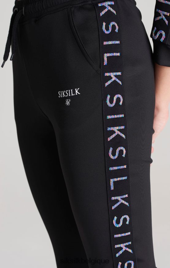 pantalon de survêtement noir à bande vêtements filles SikSilk AS2ZD349
