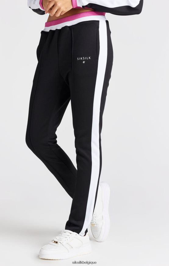 pantalon de survêtement rétro noir vêtements filles SikSilk AS2ZD353