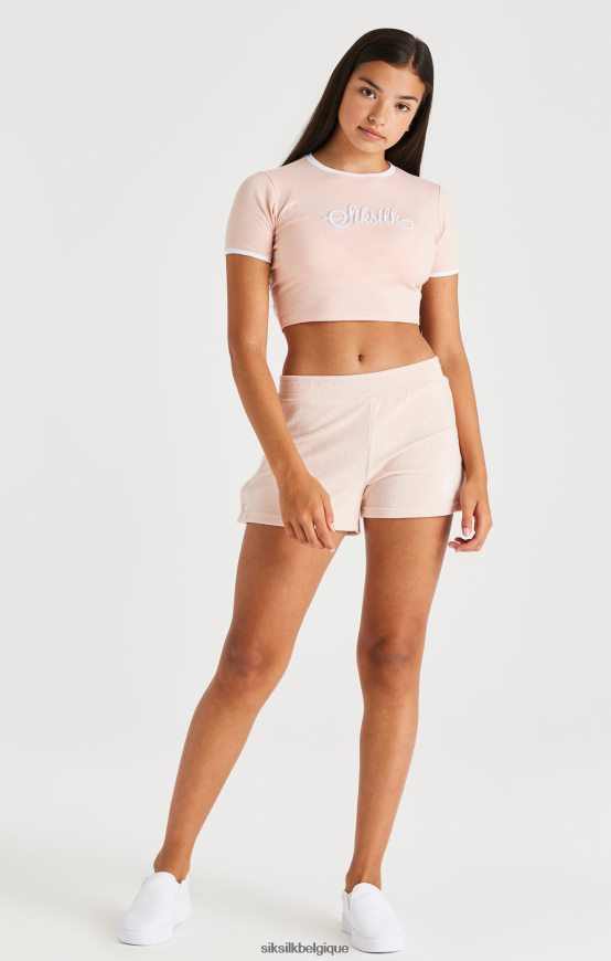 short en tissu éponge à boutons-pression - rose vêtements filles SikSilk AS2ZD354
