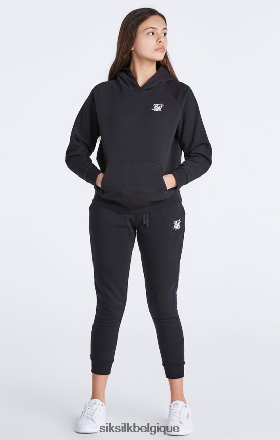 sweat à capuche noir essentials vêtements filles SikSilk AS2ZD335
