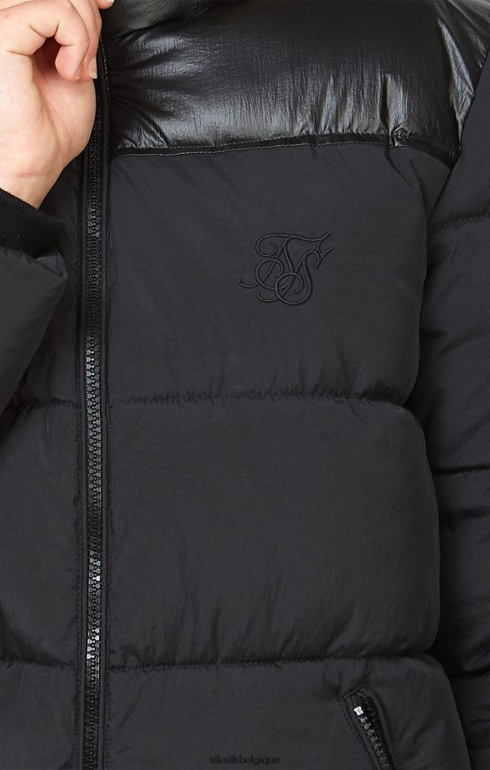 veste noire zippée à bulles vêtements filles SikSilk AS2ZD340