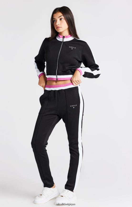 veste rétro noire vêtements filles SikSilk AS2ZD341