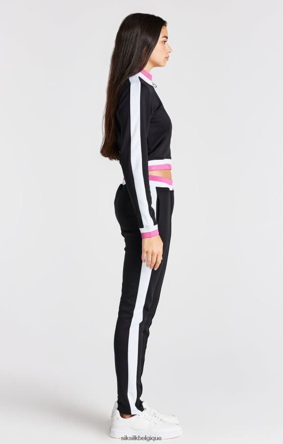 veste rétro noire vêtements filles SikSilk AS2ZD341