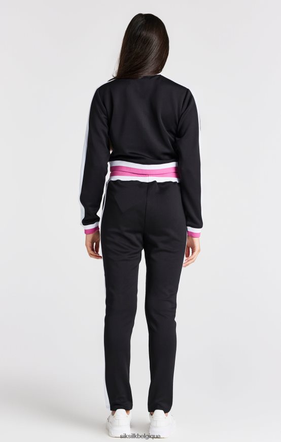 veste rétro noire vêtements filles SikSilk AS2ZD341