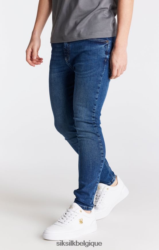 jean skinny essentiel en denim midstone vêtements garçons SikSilk AS2ZD308