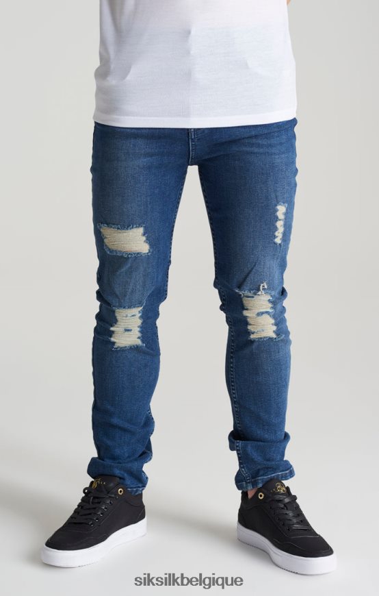 jean slim effet vieilli Midstone vêtements garçons SikSilk AS2ZD309