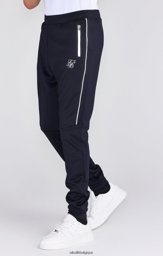 jogging en poly noir vêtements garçons SikSilk AS2ZD304