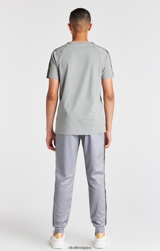 jogging gris à bande vêtements garçons SikSilk AS2ZD303