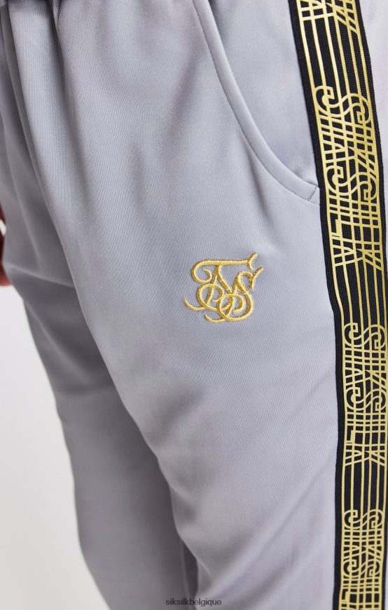 jogging gris à bande vêtements garçons SikSilk AS2ZD303