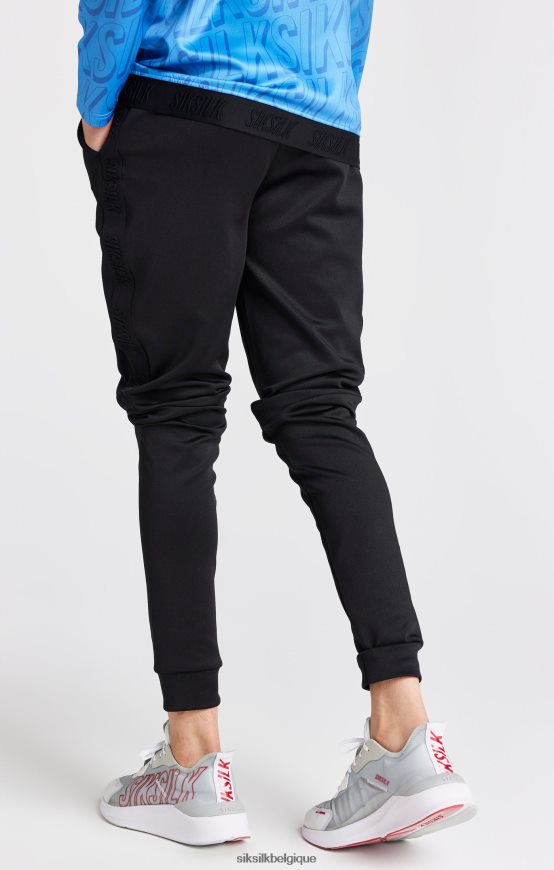 pantalon de jogging noir coupe skinny vêtements garçons SikSilk AS2ZD302