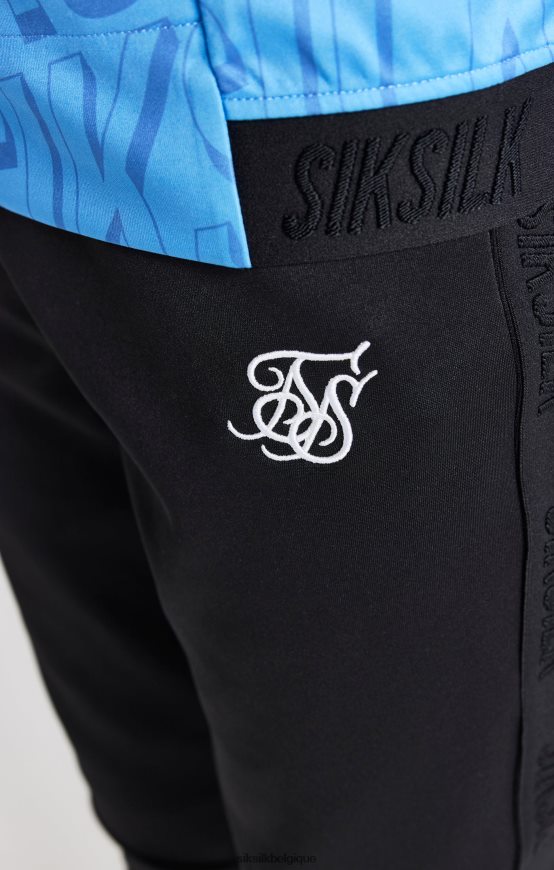pantalon de jogging noir coupe skinny vêtements garçons SikSilk AS2ZD302