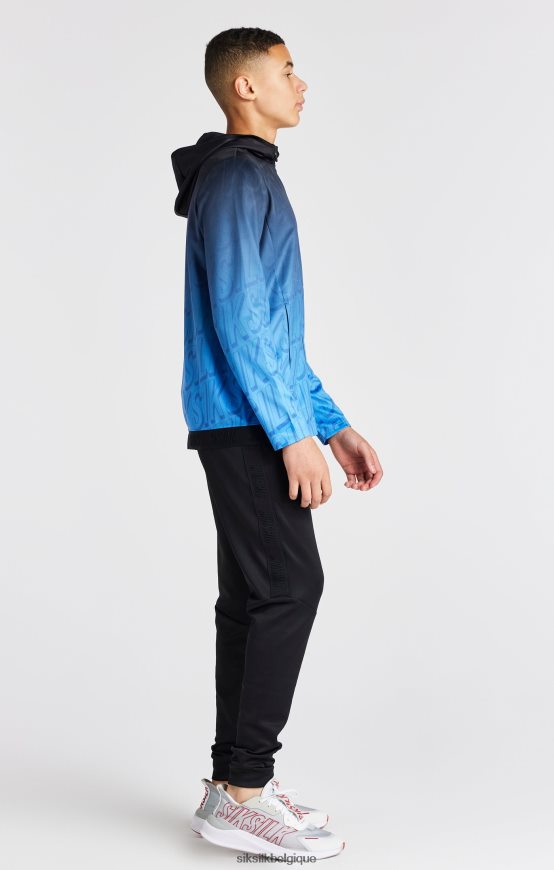 sweat à capuche zippé bleu délavé vêtements garçons SikSilk AS2ZD293