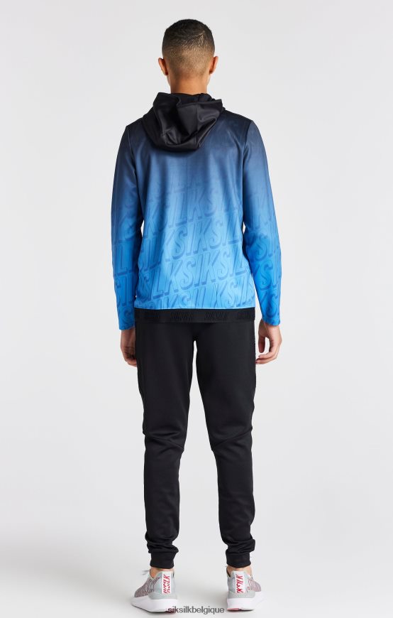 sweat à capuche zippé bleu délavé vêtements garçons SikSilk AS2ZD293