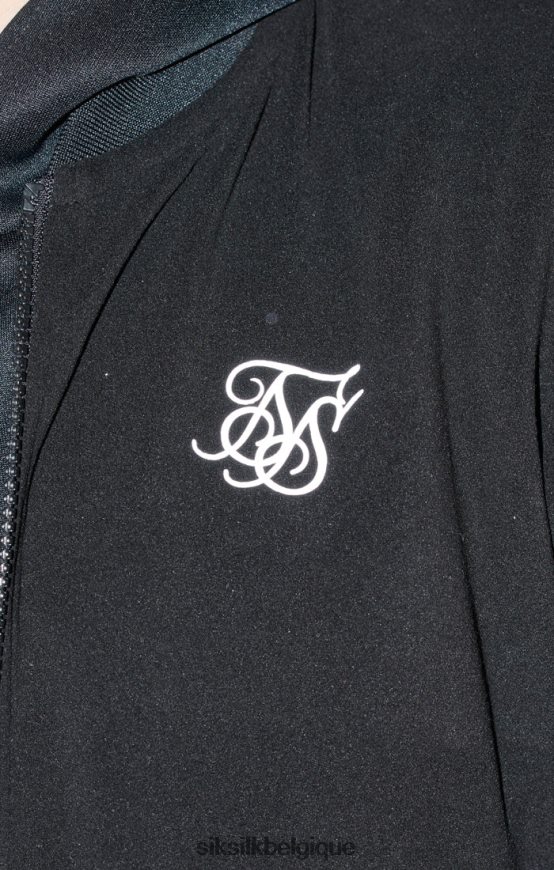 bomber noir à logo métallisé vêtements garçons SikSilk AS2ZD301