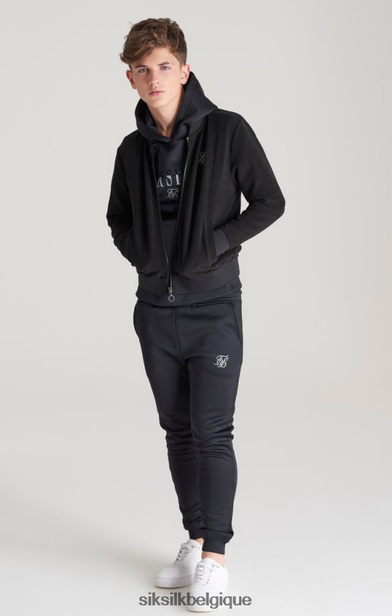 bomber noir à logo métallisé vêtements garçons SikSilk AS2ZD301